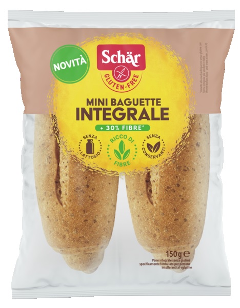 SCHAR MINI BAGUETTE INTEGRALE 4 PEZZI X 37,5 G - farmachicca